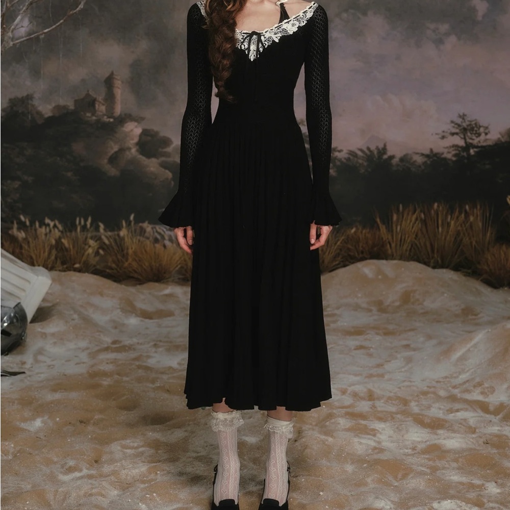 LaceMade Symphony of Blossom Knit Dress - Picture 11 of 11